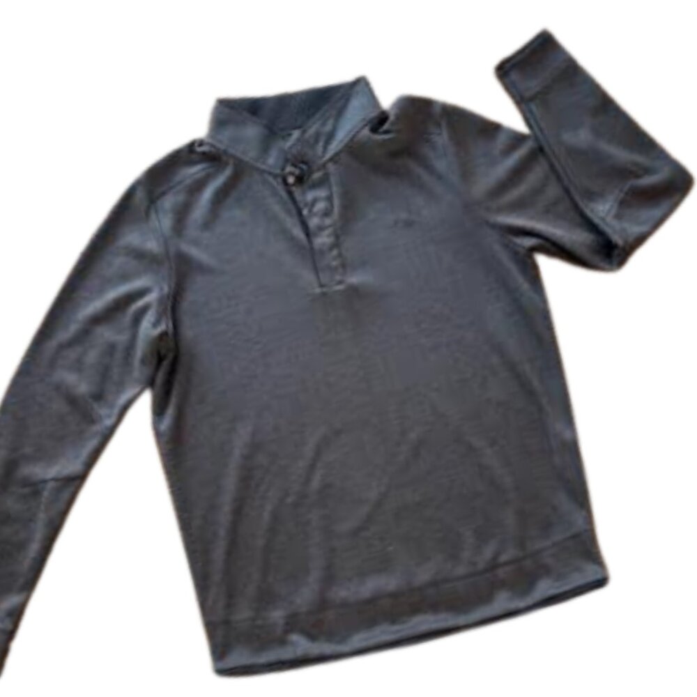 Under Armour Golf Sweatshirt Men’s Size Large Gray Pullover 1/4 Snap Dad Golfing
